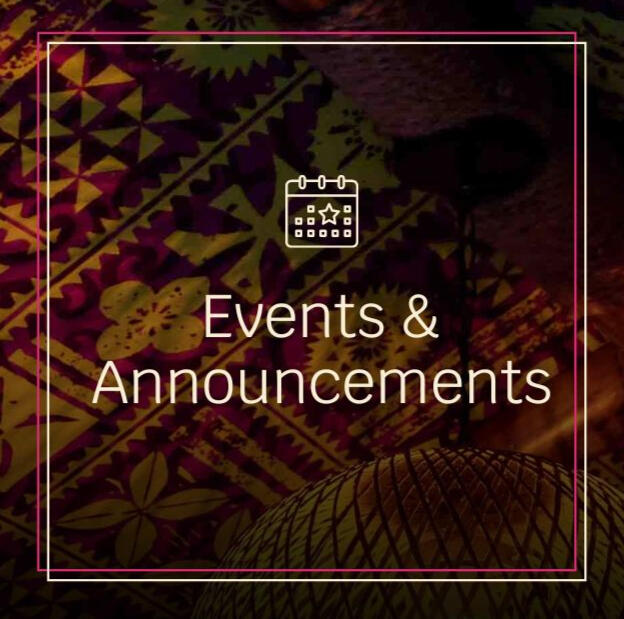 Events & Announcements Events & Announcements